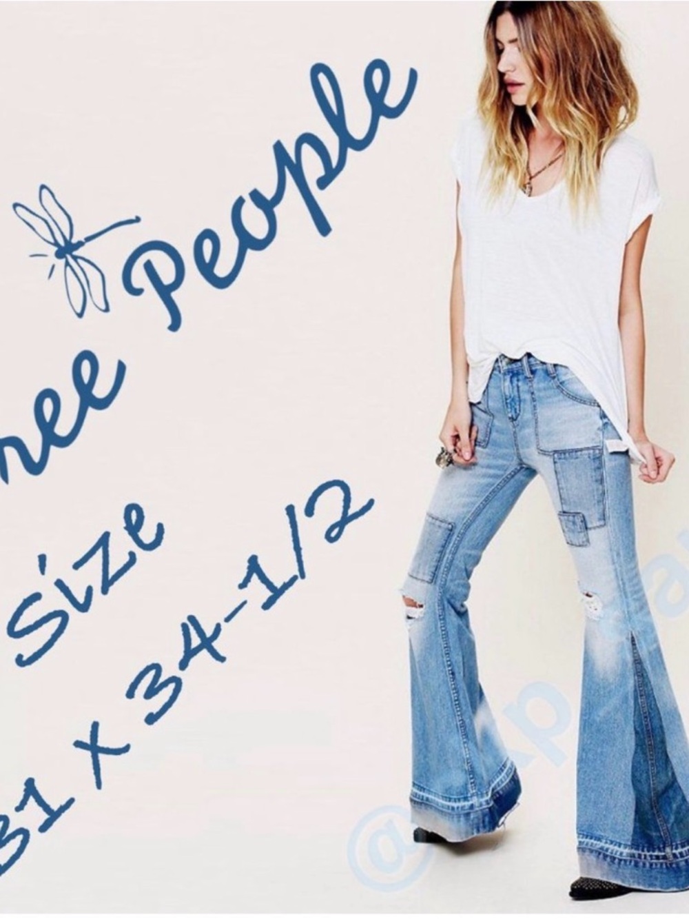 Free People Festy Super Flare Jeans